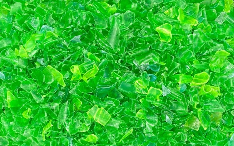 Recycled PET Green Flakes